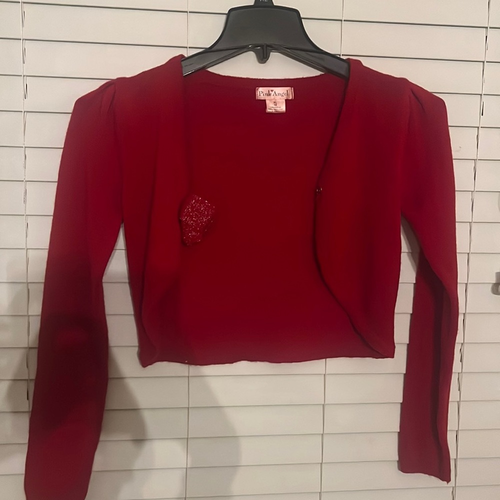 CUTE RED CARDIGAN